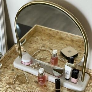 Marble vanity mirror